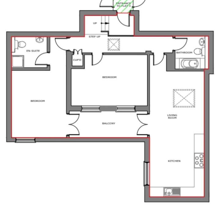 Cosy Flat Of 2 Bed And 2 Toilet * Londra
